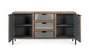 GINER Y COLOMER Aparador en bois d'acacia et métal 160cm
